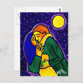 Der Kuss 1 von Piliero Postkarte (Vorne/Hinten)