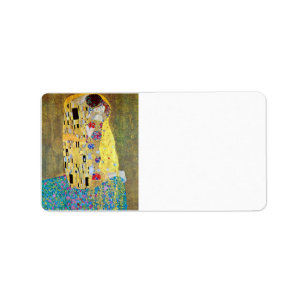 Der Kuss 2 durch Gustav Klimt Adressaufkleber