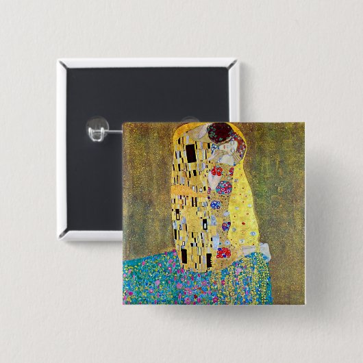 Der Kuss 2 von Gustav Klimt Button (Vorne & Hinten)