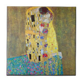 Der Kuss 2 von Gustav Klimt Fliese (Vorderseite)