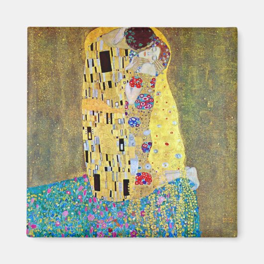 Der Kuss 2 von Gustav Klimt Magnet (Vorne)