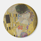 Der Kuss, Art Nouveau Ölgemälde, Gustav Klimt Magnet (Vorne)