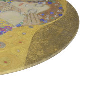 Der Kuss, Art Nouveau Ölgemälde, Gustav Klimt Schneidebrett (Ecke)