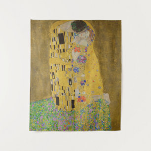 Der Kuss, Art Nouveau Ölgemälde, Gustav Klimt Wandteppich