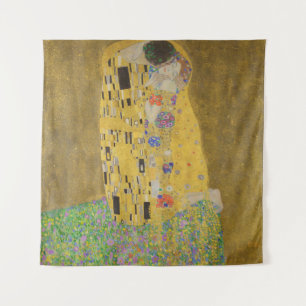 Der Kuss, Art Nouveau Ölgemälde, Gustav Klimt Wandteppich