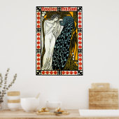 Der Kuss / Bradley Sein Buch 1896 ~ Vintag Poster (Küche)