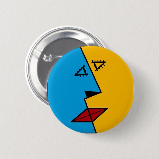 der Kuss Button (Vorne & Hinten)