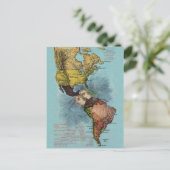 Der Kuss der Ozeane, Vintage Karte Postkarte (Stehend Vorderseite)