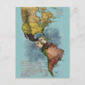 Der Kuss der Ozeane, Vintage Karte Postkarte (Vorderseite)