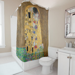 Der Kuss der Schürze Gustav Klimt Duschvorhang