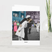 Der Kuss des Zweiten Weltkriegs Karte (Rückseite)