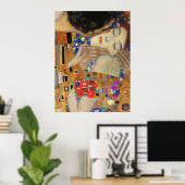 Der Kuss (Detail) Gustav Klimt Poster (Heimbüro)