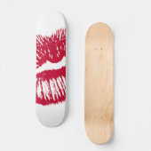 Der Kuss, die roten Lippen Skateboard (Vorderseite)
