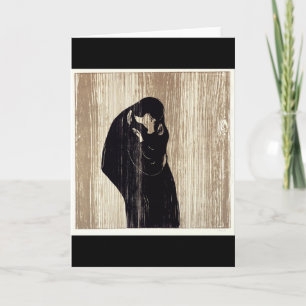 Der Kuss durch Edvard Munch Lithographie, Karte