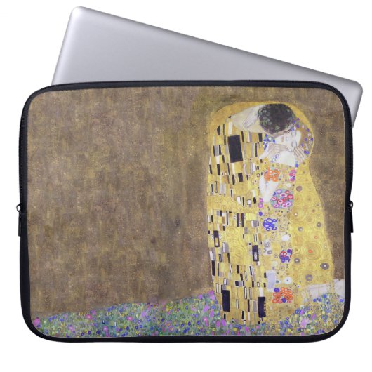 Der Kuss durch Gustav Klimt 1 Laptopschutzhülle (Vorderseite)