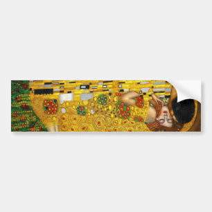 Der Kuss durch Gustav Klimt Autoaufkleber