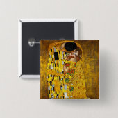Der Kuss durch Gustav Klimt Button (Vorne & Hinten)