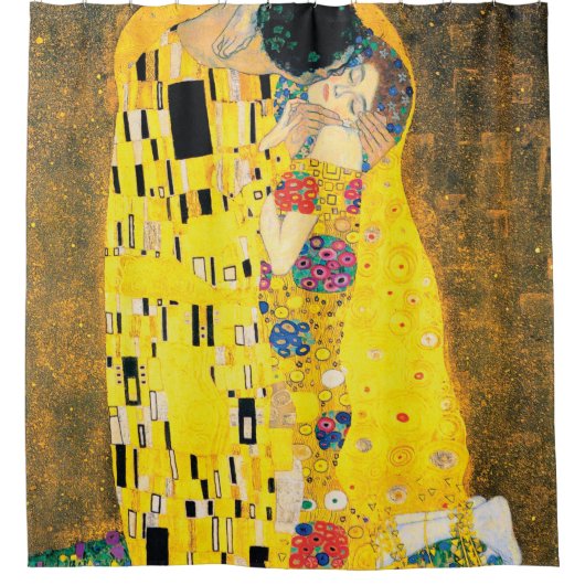 Der Kuss durch Gustav Klimt Duschvorhang (Vorderseite)