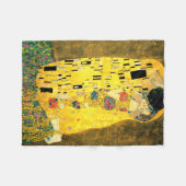 Der Kuss durch Gustav Klimt Fleecedecke (Vorderseite (Horizontal))