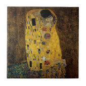 Der Kuss durch Gustav Klimt Fliese (Vorderseite)