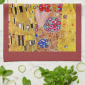 Der Kuss durch Gustav Klimt Handtuch (Gefaltet)
