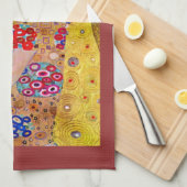 Der Kuss durch Gustav Klimt Handtuch (Viertel Falte)