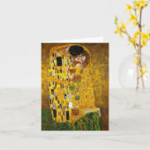 Der Kuss durch Gustav Klimt Karte (Gelbe Blume)