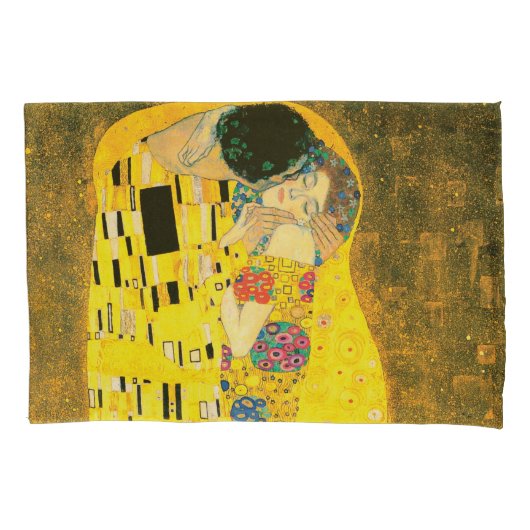 Der Kuss durch Gustav Klimt Kissenbezug (Vorderseite)