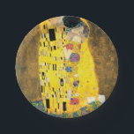 Der Kuss durch Gustav Klimt Pappteller<br><div class="desc">Der Kuss durch Gustav Klimt.
Besichtigen Sie bitte meinen Speicher für interessanteren Entwurf und mehr Farbwahl.
=> zazzle.com/colorfulworld*</div>