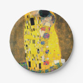 Der Kuss durch Gustav Klimt Pappteller (Vorderseite)