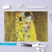 Der Kuss durch Gustav Klimt, Symbolistmaler, Kunst Seidenpapier (Handwerk)