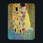Der Kuss durch Gustav Klimt, Vintage Kunst Nouveau Magnet<br><div class="desc">Der Kuss (Der Kuss) (1907/08) durch Gustav Klimt ist vermutlich seine berühmteste Arbeit. Klimt fing Arbeit über es im Jahre 1907 an und es ist der Höhepunkt seines so genannten "goldenen Zeitraums". Der Kuss ist eine Vintage viktorianische Liebe der feinen Kunst des Ära-Symbolismus und eine Romanze Malerei, die ein romantisches...</div>
