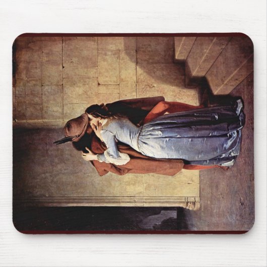Der Kuss durch Hayez Francesco Mousepad (Vorne)