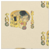 Der Kuss durch Klimt Gewebe Stoff (Nahaufnahme)