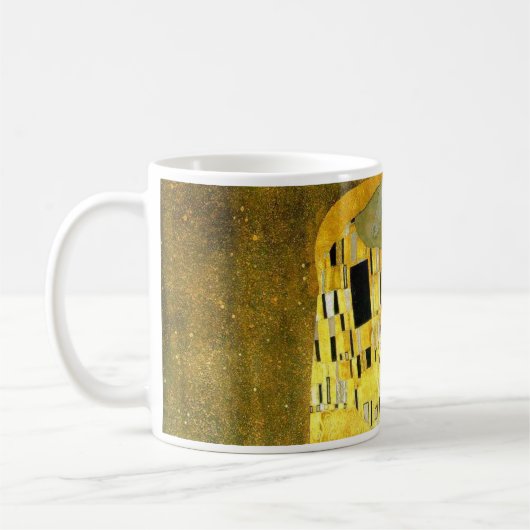 Der Kuss durch Klimt Kaffeetasse (Links)
