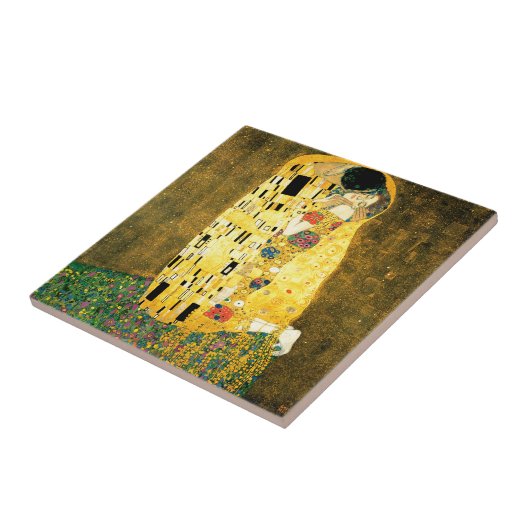 Der Kuss durch Kunst Nouveau Gustav Klimt Fliese (Seite)