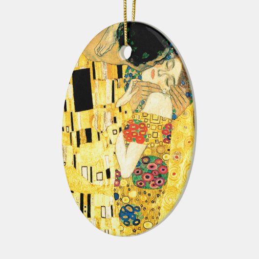 Der Kuss durch Kunst Nouveau Gustav Klimt Keramik Ornament (Links)