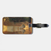 Der Kuss durch Kunst Nouveau Jugendstil C Gustav Gepäckanhänger (Rückseite horizontal)