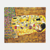 Der Kuss, ein berühmtes Bild Fleecedecke (Vorderseite (Horizontal))