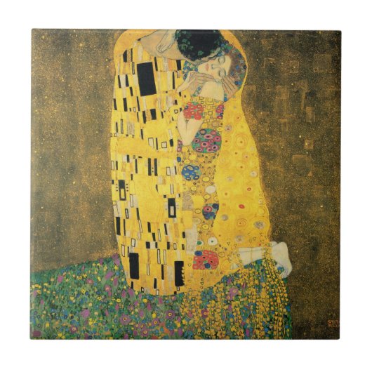 Der Kuss Fliese (Vorderseite)