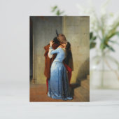 Der Kuss Francesco Hayez Begleitkarte (Stehend Vorderseite)