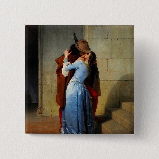 Der Kuss Francesco Hayez Button (Vorderseite)