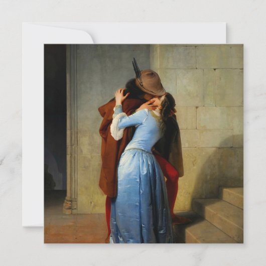 Der Kuss Francesco Hayez Einladung (Vorderseite)