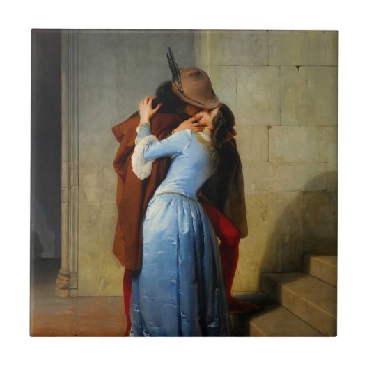Der Kuss Francesco Hayez Fliese (Vorderseite)