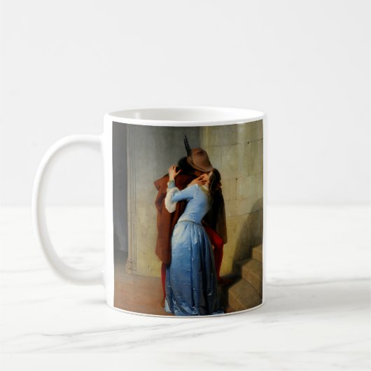 Der Kuss Francesco Hayez Kaffeetasse (Links)