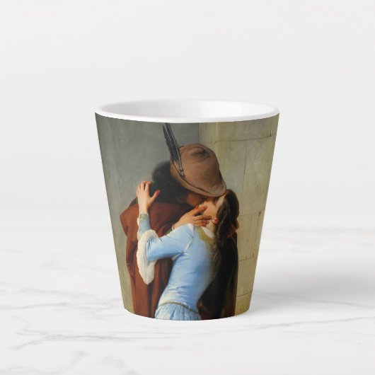 Der Kuss Francesco Hayez Milchtasse (Vorderseite)