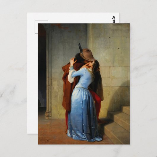 Der Kuss Francesco Hayez Postkarte (Vorne/Hinten)