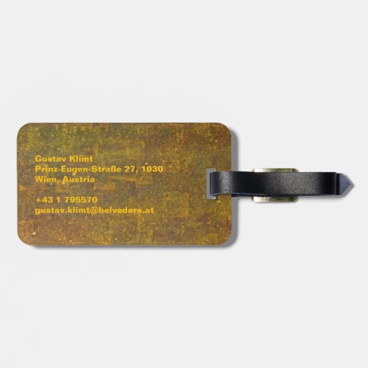 Der Kuss Gepäckanhänger (Rückseite horizontal)