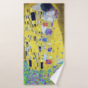 Der Kuss, Gustav Klimt Badehandtuch