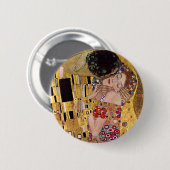 Der Kuss, Gustav Klimt Button (Vorne & Hinten)